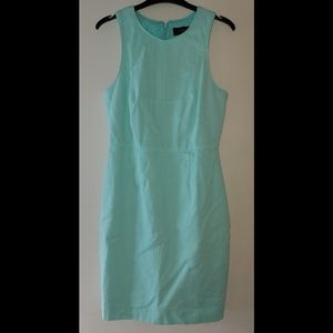 J. Crew Sleeveless Sheath Dress in Light Aqua